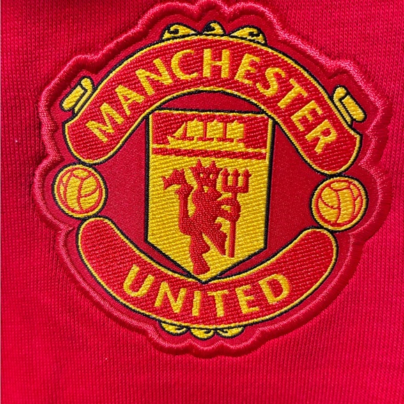 Adidas Manchester United full zip hoodie French Terry NWOT - Picture 3 of 6